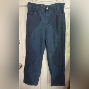 Le Lis Wavy Two Toned Jeans